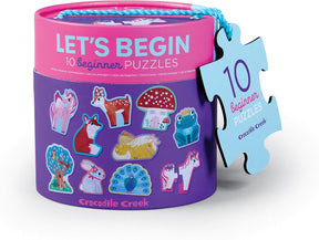 Crocodile Creek Ensipalapeli Let's Begin 10x 2 Palan Palapeli Satumetsä