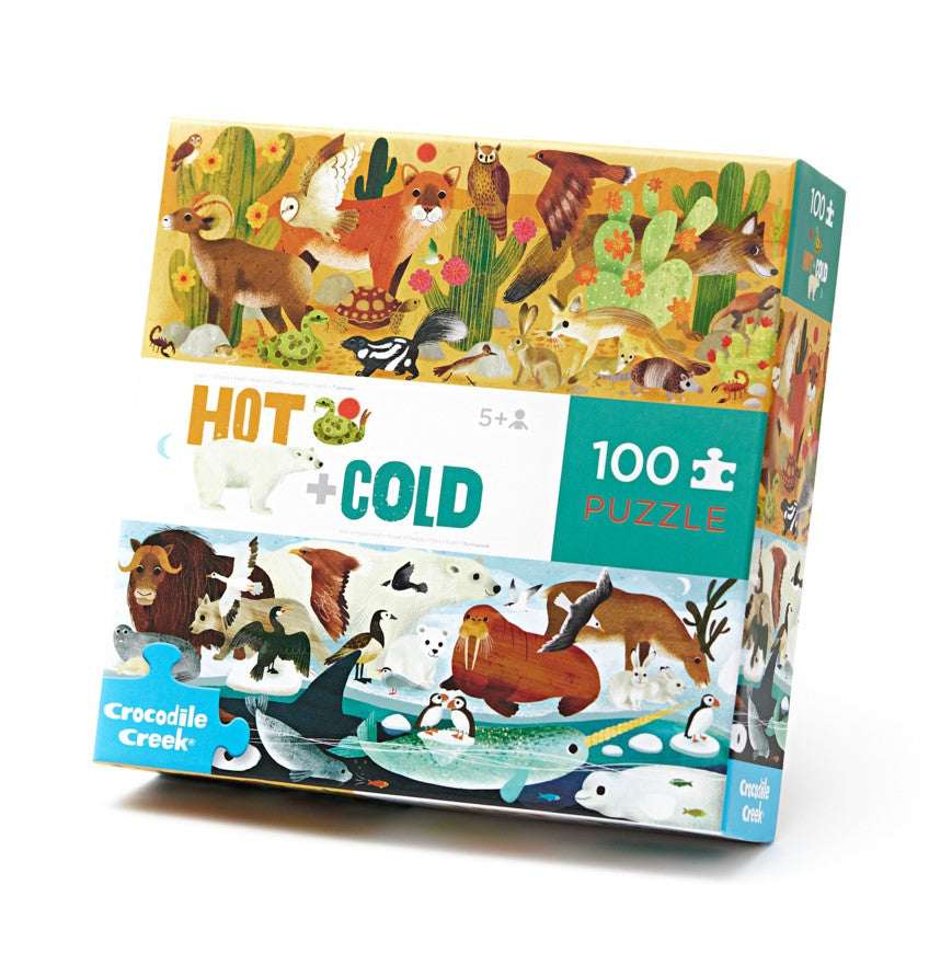 Crocodile Creek Vastakohdat Palapeli 100 Palaa Hot + Cold