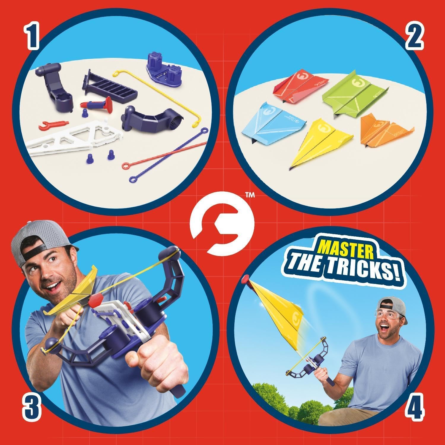 CrunchLabs Turbo Trick Planes Paperilennokkilennätys