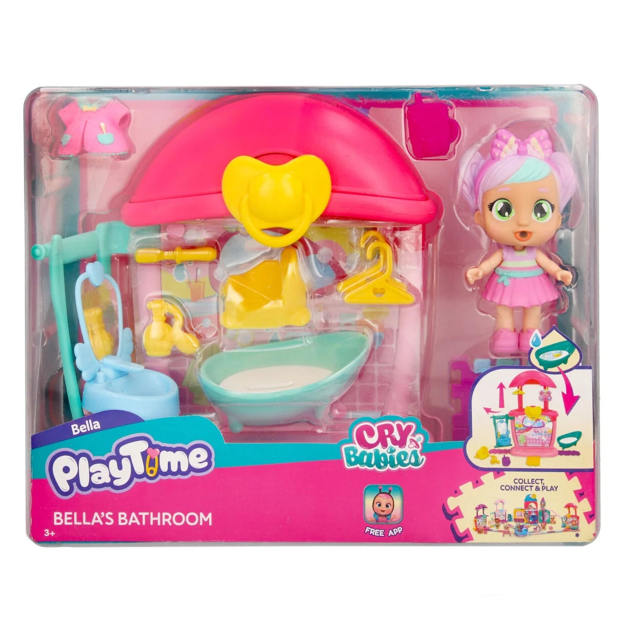 Cry Babies Playtime Bella's Bathroom Leikkisetti