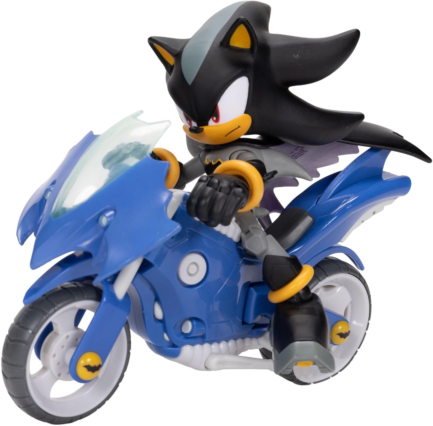 DC x Sonic the Hedgehog 12,7cm Batman Shadow ja Batcycle-Moottoripyörä