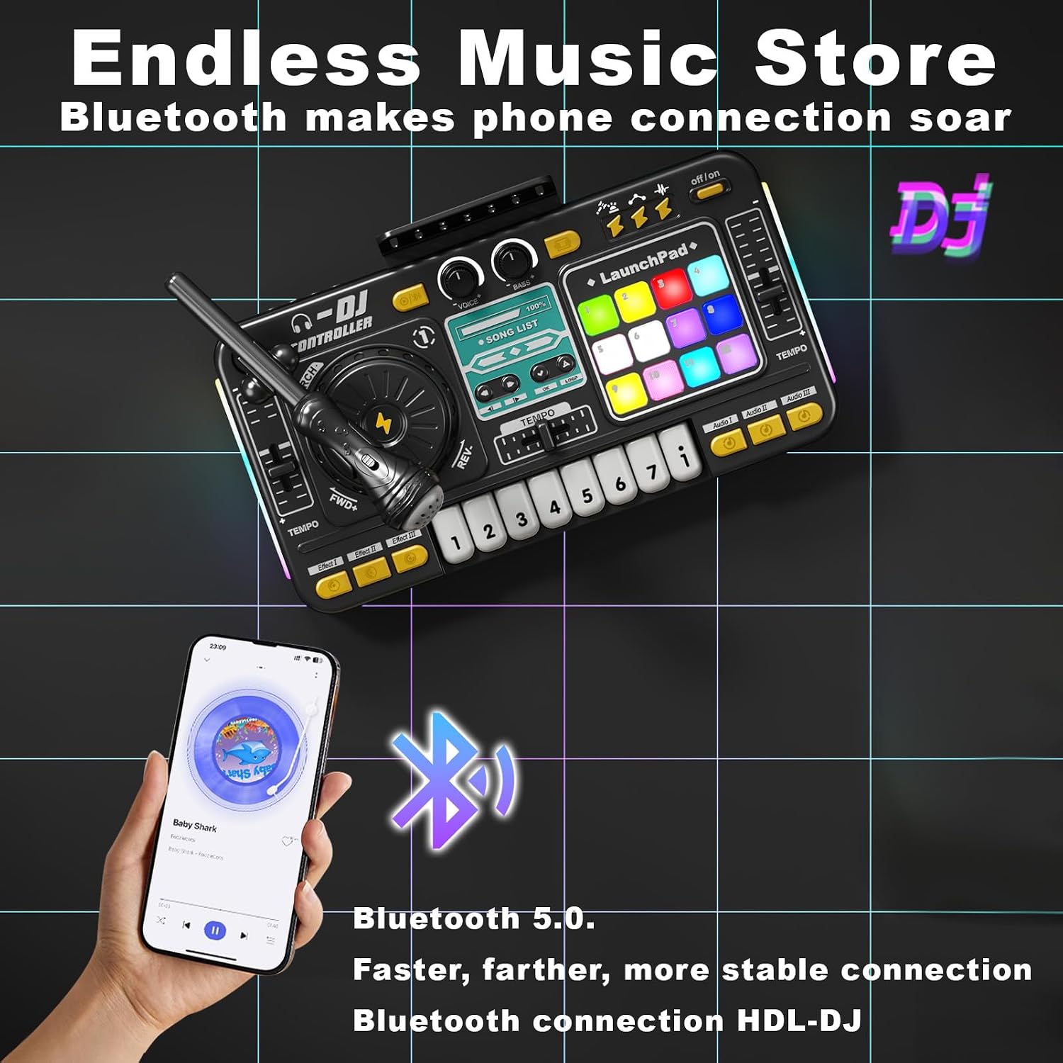 
DJ Bluetooth Mixer Lasten Miksauspöytä/DJ Pöytä
