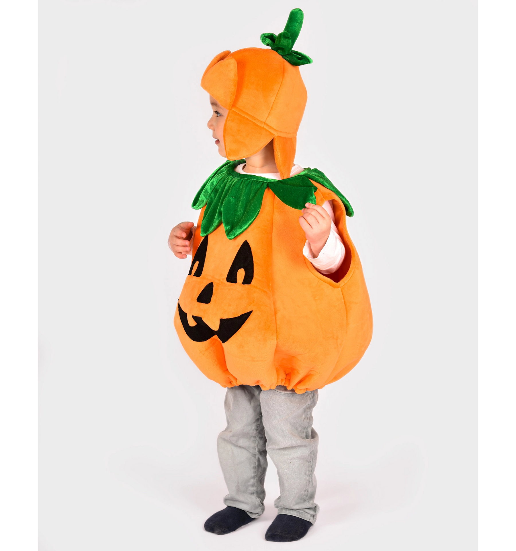 Den Goda Fen Kurpitsapuku ja Hattu 98-104 cm (2-4v.)