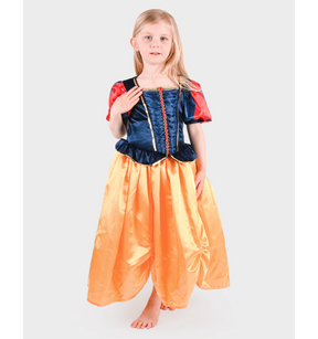Den Goda Fen Prinsessamekko "Lumikki" 110-116cm (4-6v)