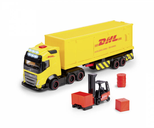 Dickie DHL Rekka sekä Trukki äänillä ja valolla