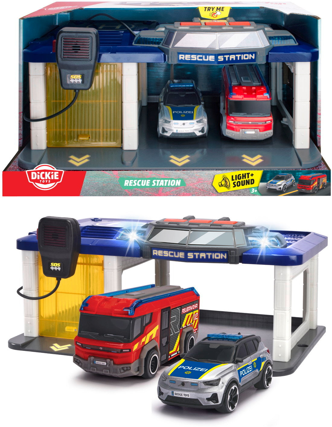Dickie Toys Pelastusasema Valoilla ja Äänillä