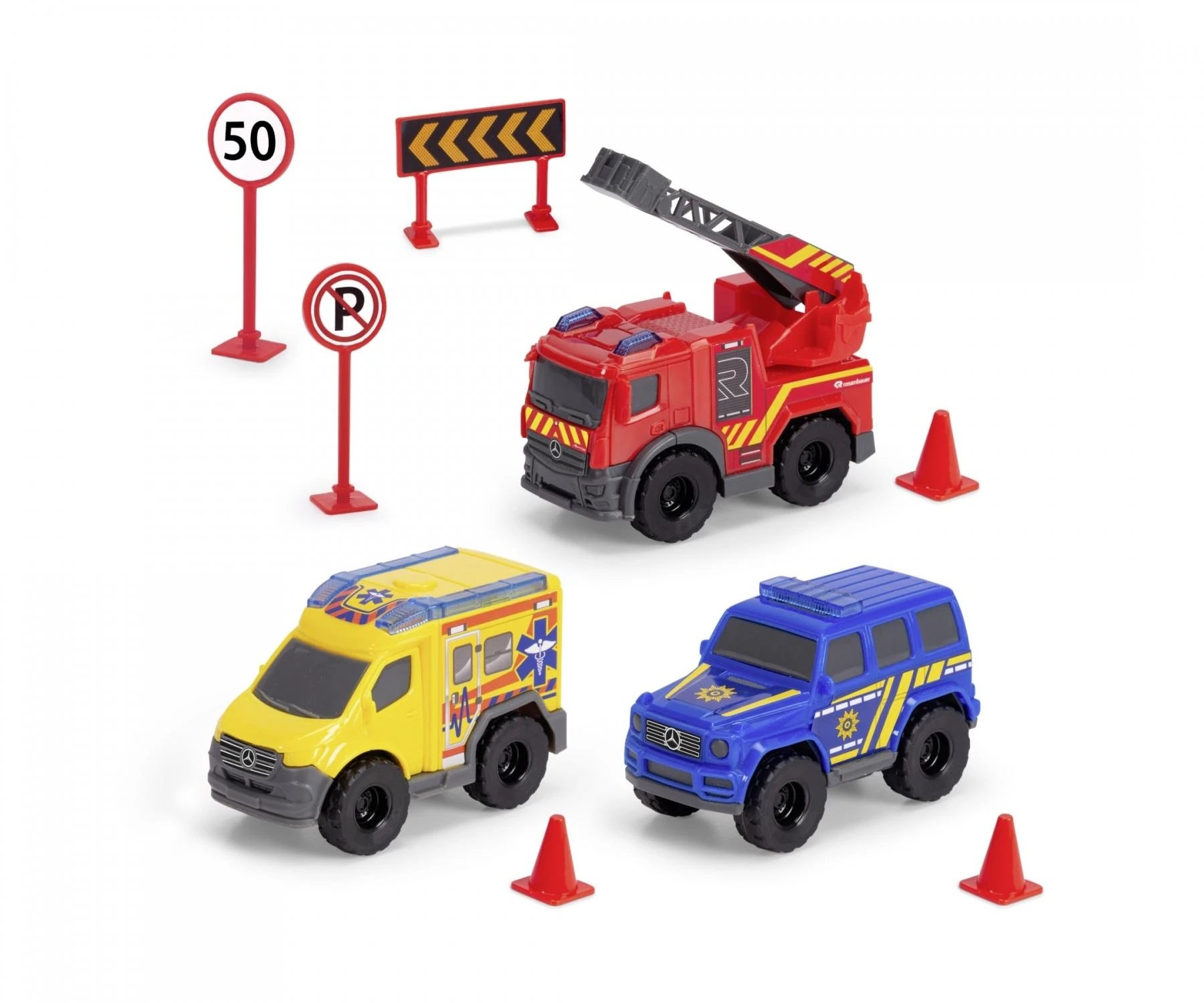 Dickie Toys Pieni Pelastusasema ja Ajoneuvot 