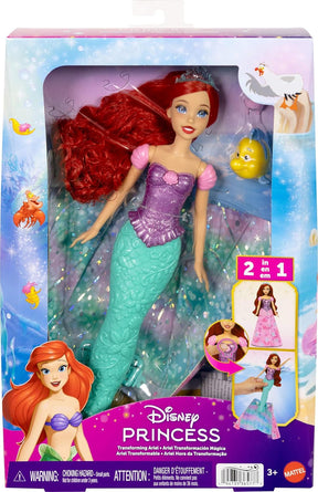 Disney Princess Ariel Merenneito Nukke 2-in-1