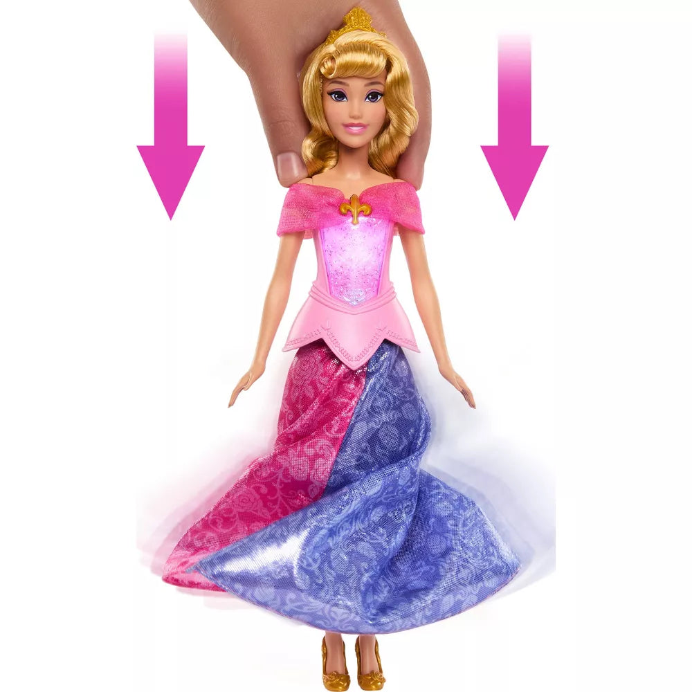 Disney Prinsessa Aurora 30cm Muuntautuvalla Mekolla