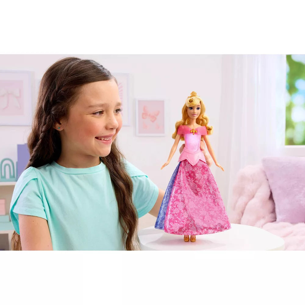 Disney Prinsessa Aurora 30cm Muuntautuvalla Mekolla