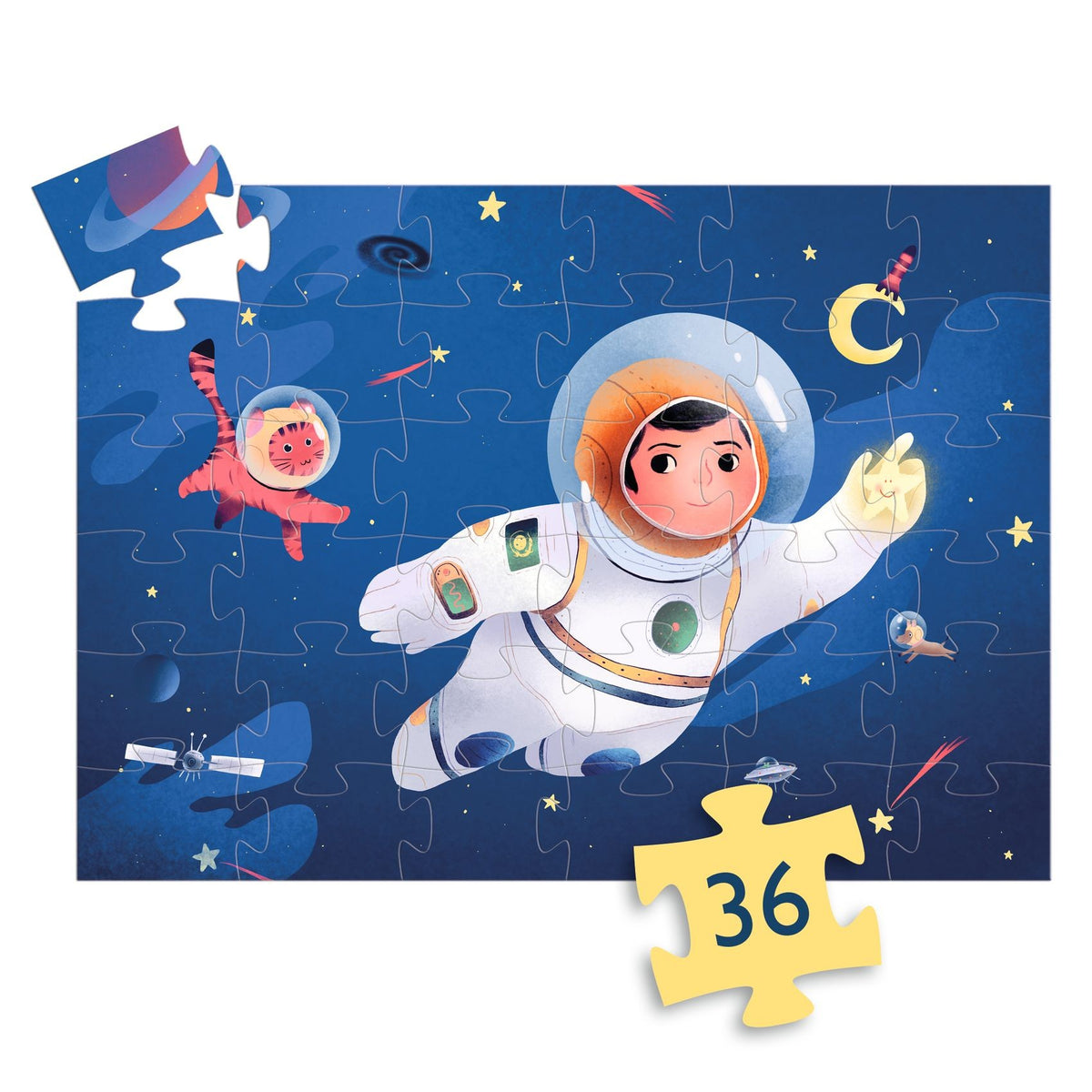 Djeco Lattiapalapeli Astronautti 36 Palaa