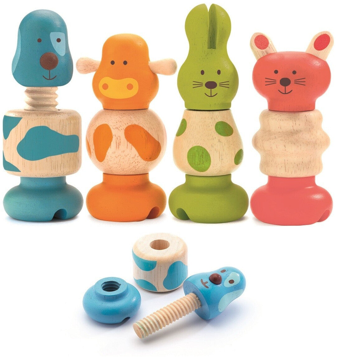 Djeco Puiset Ruuvattavat Eläimet