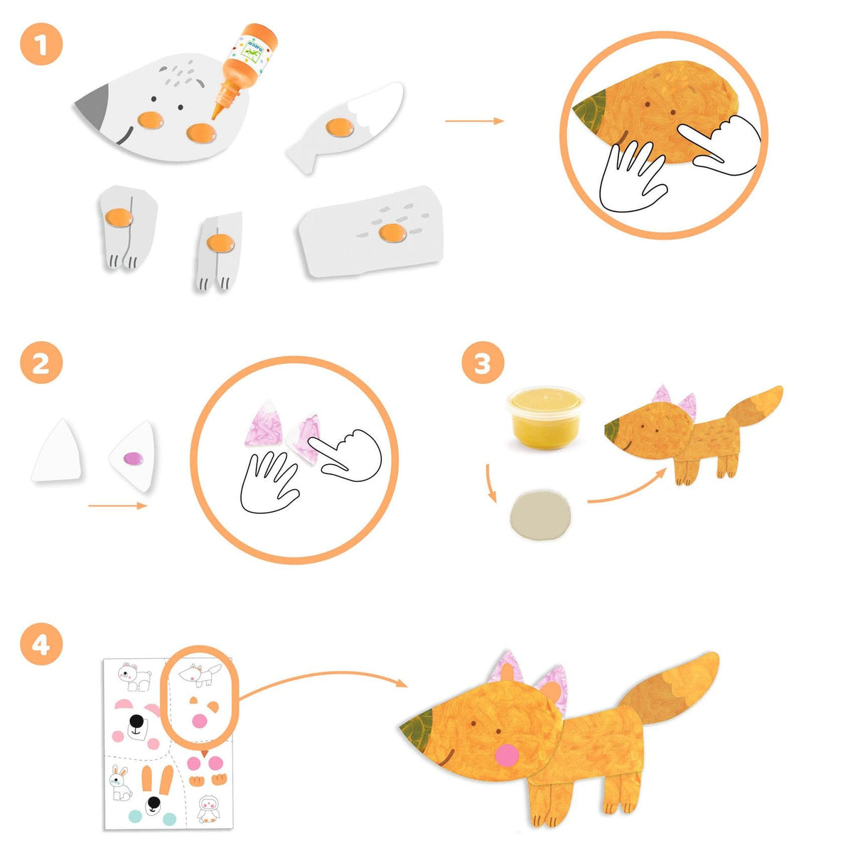 Djeco Sormivärimaalaus Eläimet