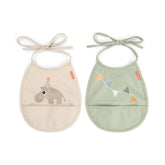 Done by Deer Pieni Taskullinen Ruokalappu 2-pack Celebration
