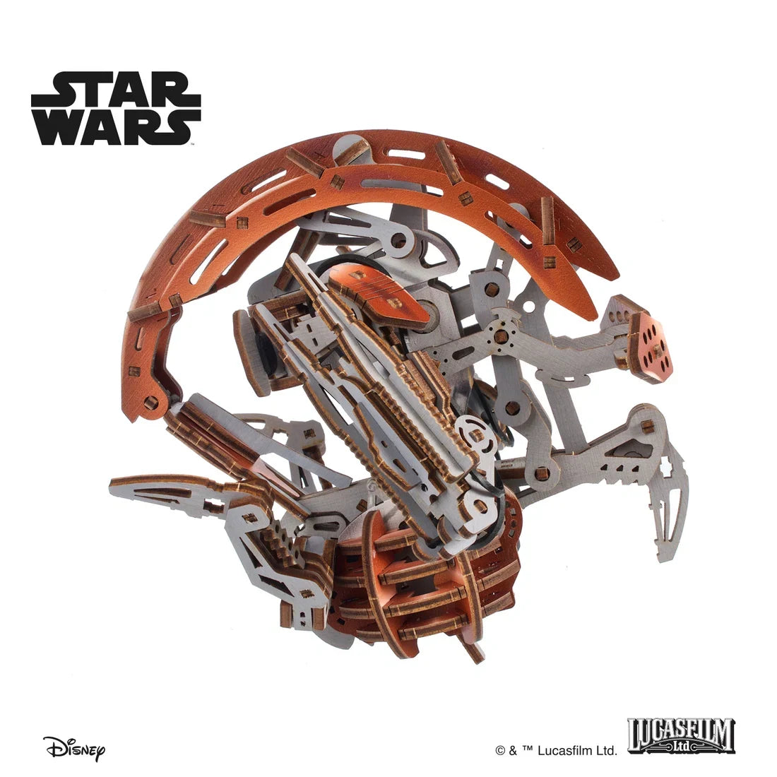 Ugears Star Wars Droideka™ Puinen Rakennussarja