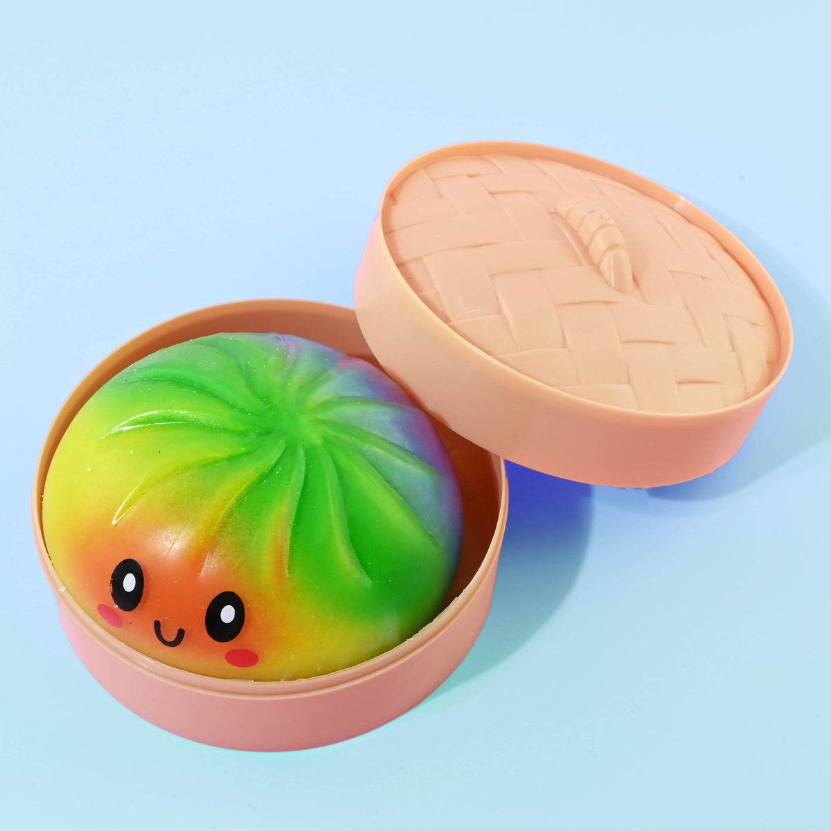 Dumpling Puristeltava Rainbow/Värikäs 8 cm 1 kpl Pehmeä