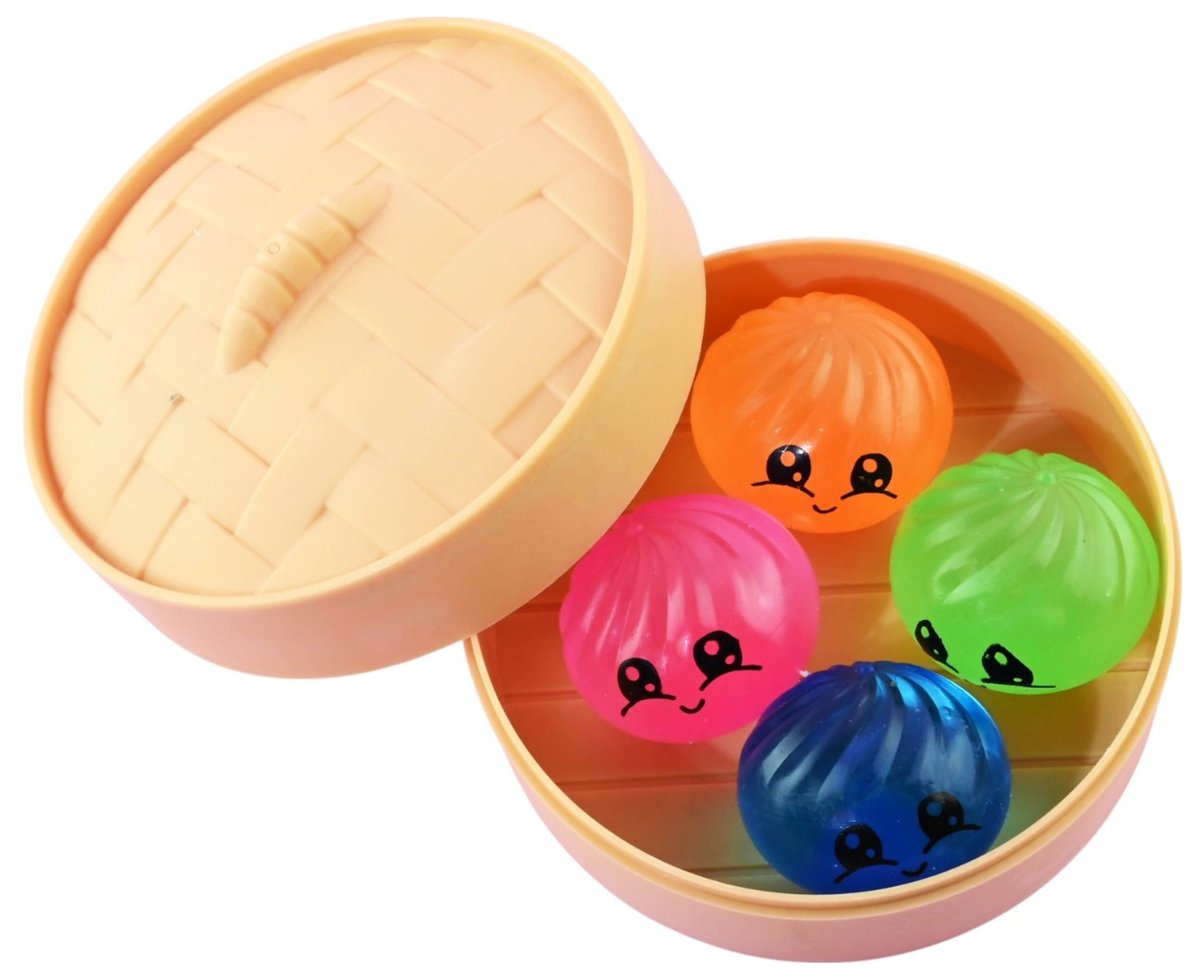 Dumpling Puristeltava Värikäs Yllätyspakkaus 4 kpl (Kiinteä/kovempi)