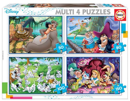 Disney Classics 4 palapeliä, Paloja 50-150