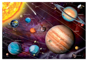 Educa 1000 Palan Palapeli Solar System, Pimeässä Hohtava