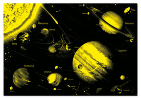 Educa 1000 Palan Palapeli Solar System, Pimeässä Hohtava