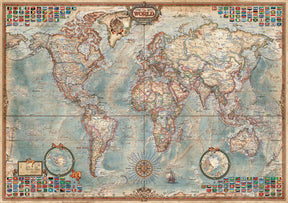 Educa 1500 Palan Palapeli Political Map of the World