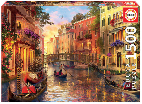 Educa 1500 Palan Palapeli Sunset in Venice