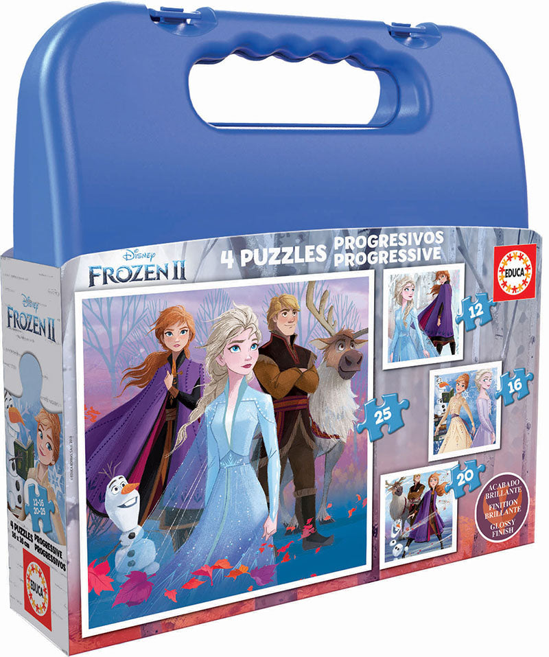 Educa Palapelisalkku Frozen 4 Palapeliä 12-25 Palaa