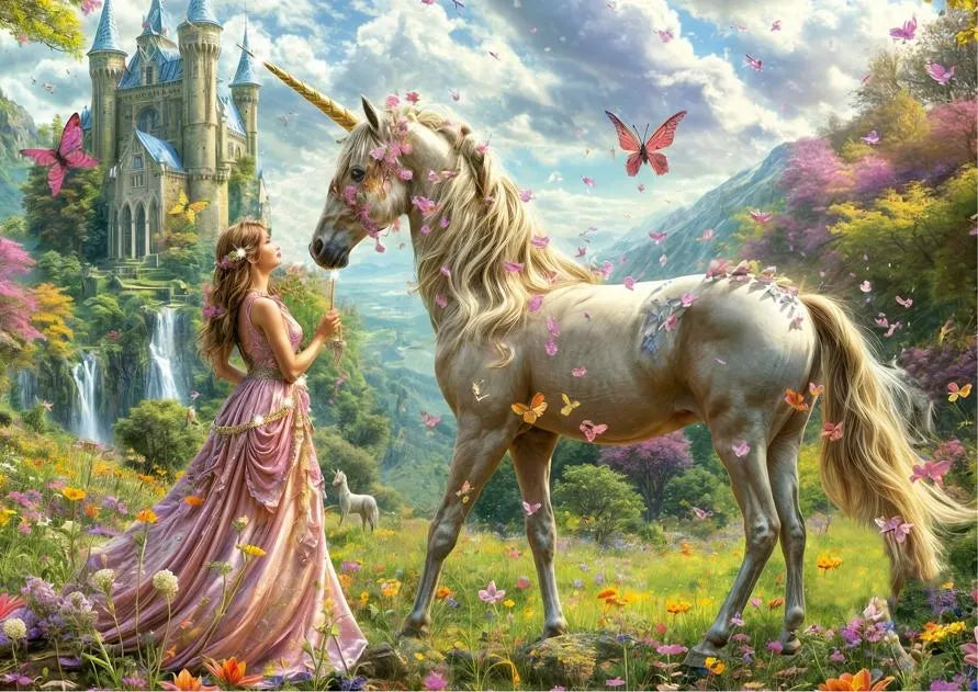 Educa Unicorns and Butterflies 500 Palan Palapeli