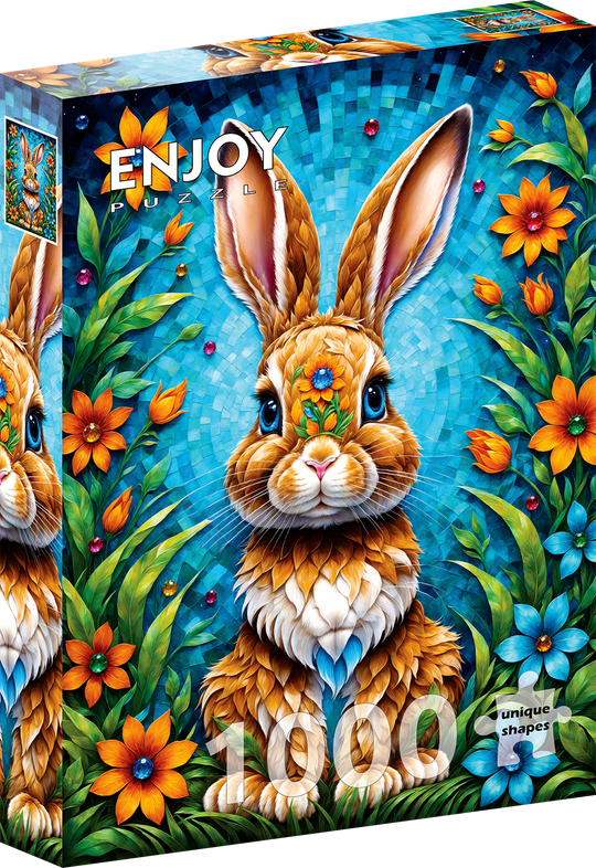 Enjoy Puzzle 1000 Palan Palapeli Garden Bunny