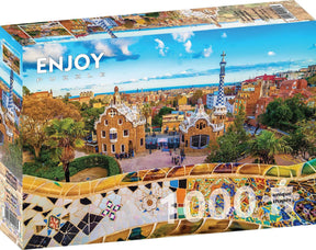 Enjoy Puzzle 1000 Palan Palapeli View from Park Guell, Barcelona
