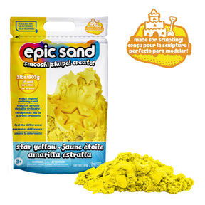 Epic Sand Muovailtava Taikahiekka Keltainen ja Muotti
