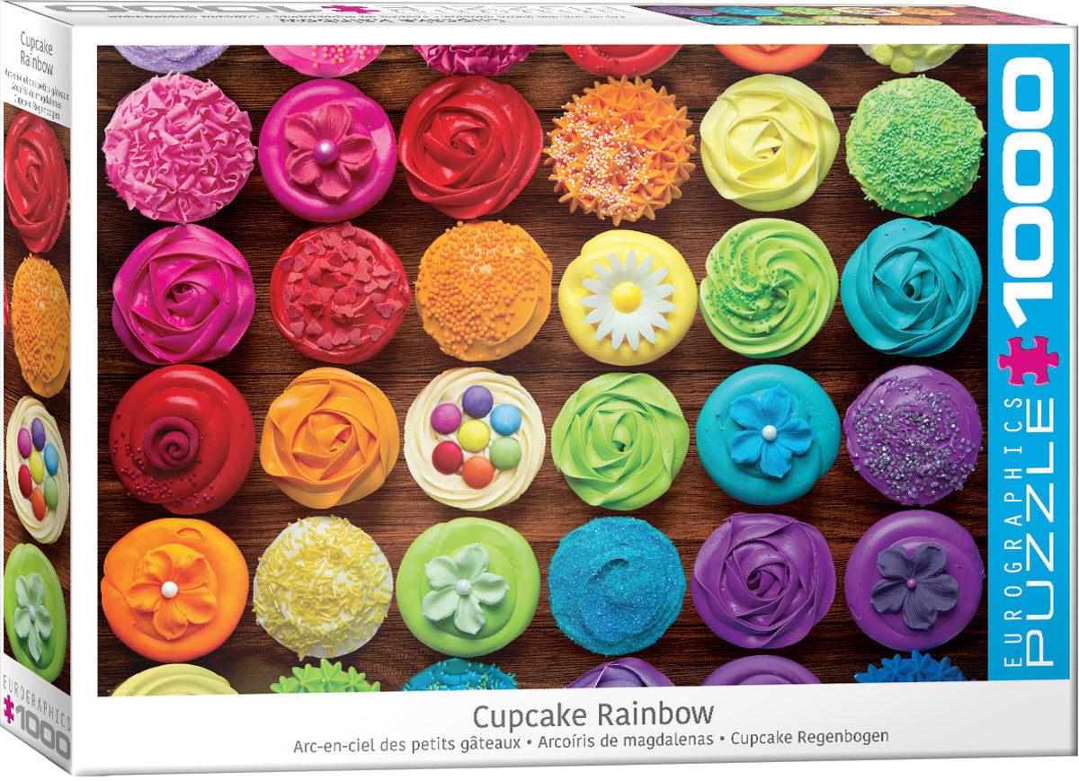 Eurographics 1000 Palan Palapeli Cupcake Rainbow