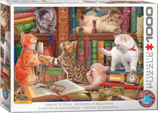 Eurographics 1000 Palan Palapeli Library Kittens