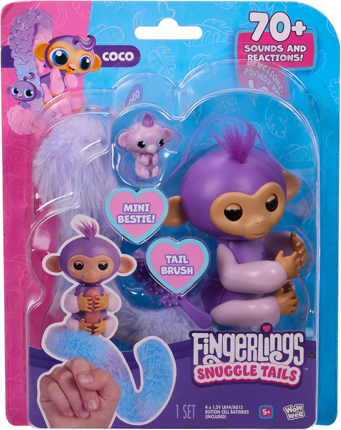 Fingerlings Surprise Tails Interaktiivinen Sormiapina 