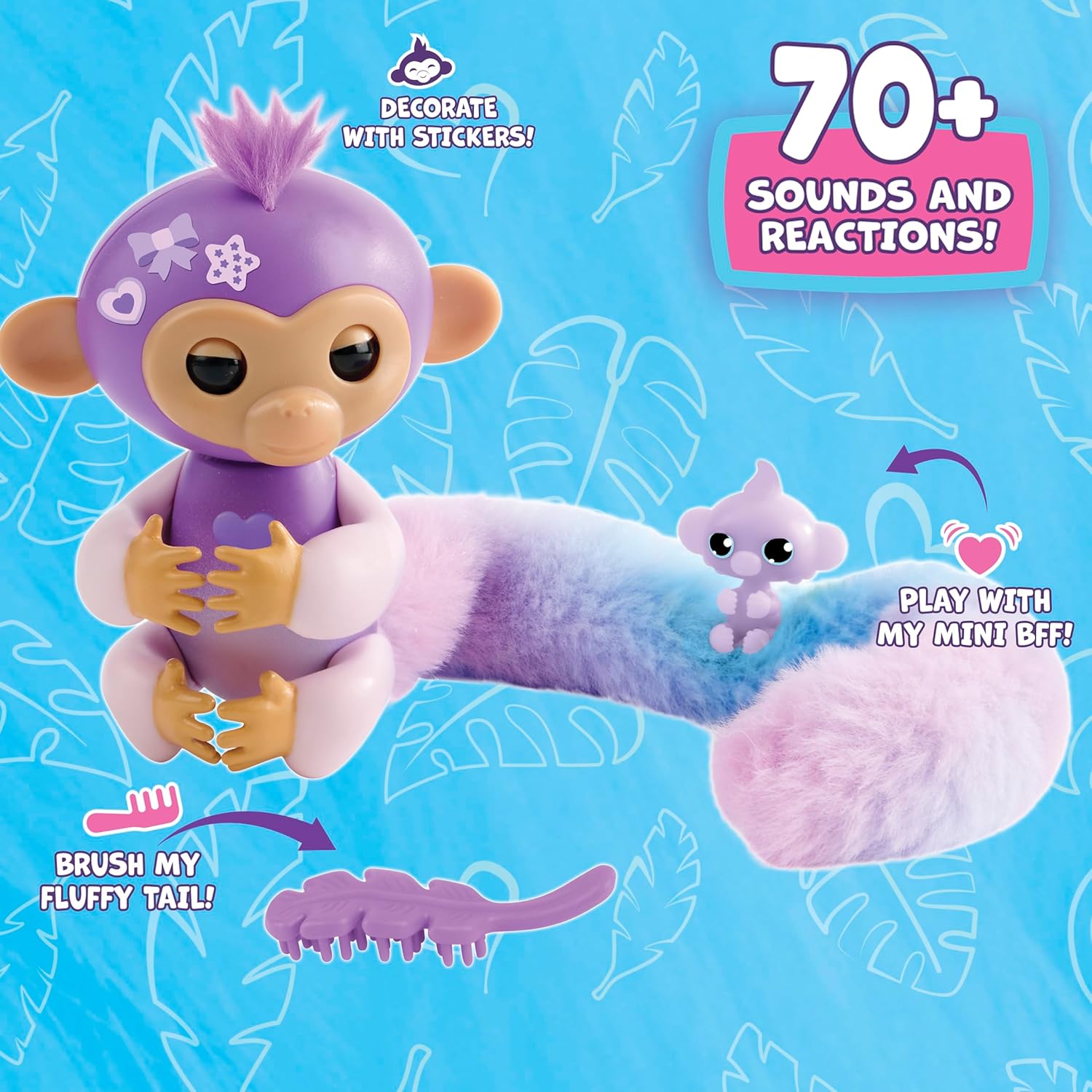Fingerlings Surprise Tails Interaktiivinen Sormiapina 