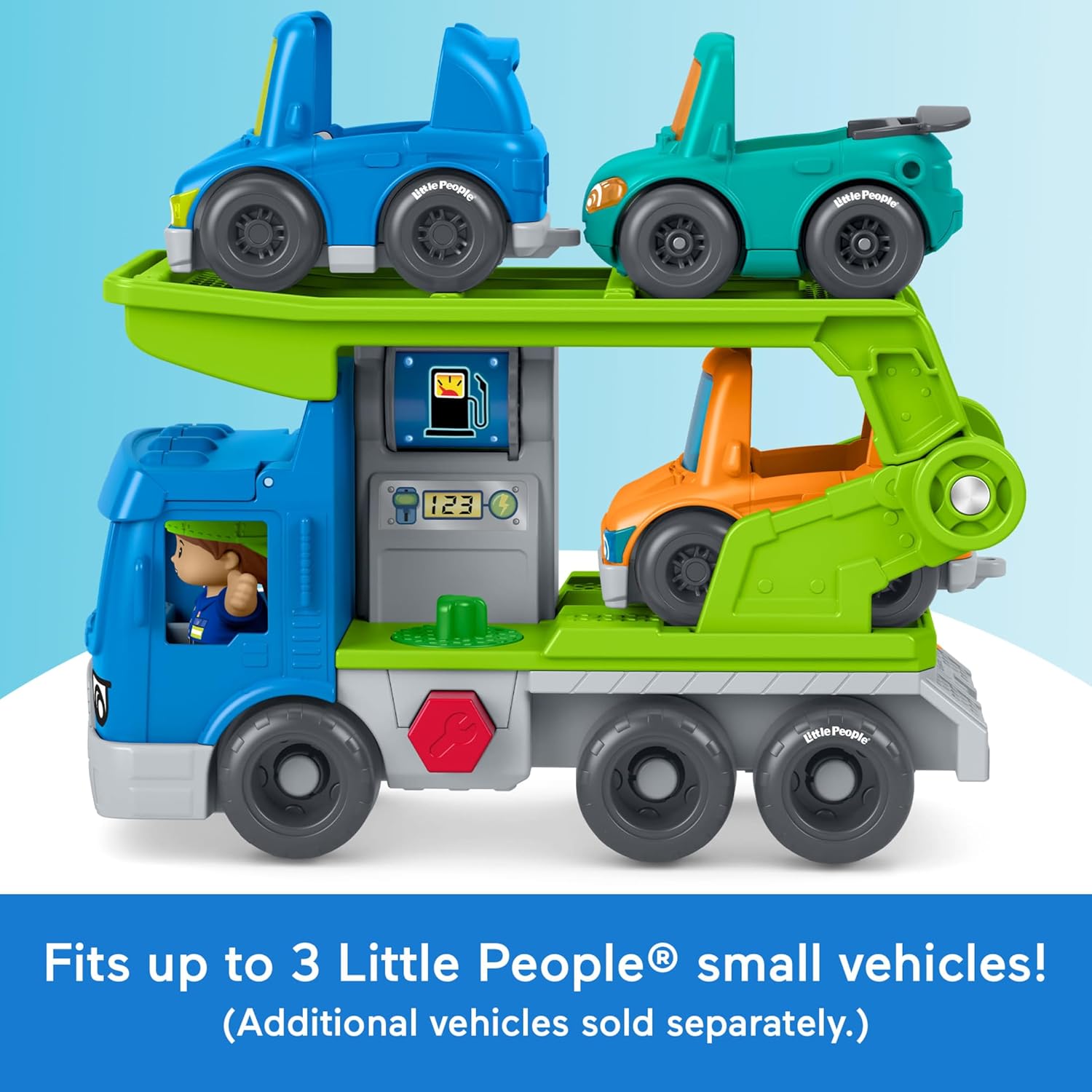 Fisher-Price Load & Roll Hauler Autonkuljetusauto Ja Hahmot