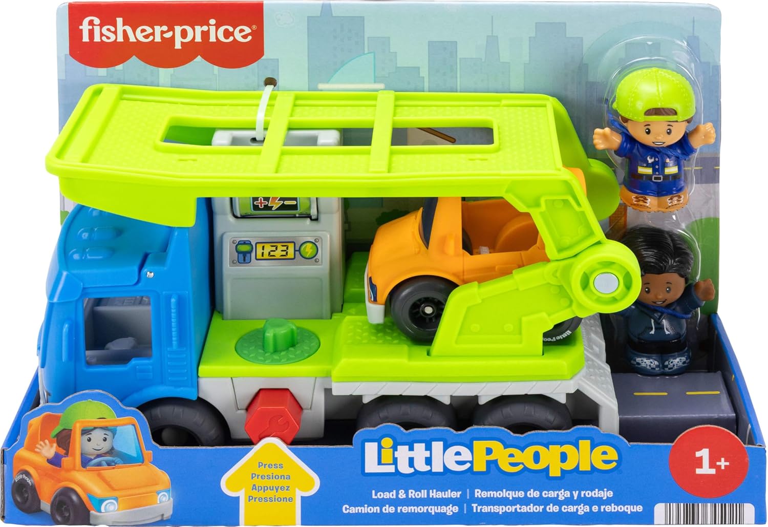 Fisher-Price Load & Roll Hauler Autonkuljetusauto Ja Hahmot