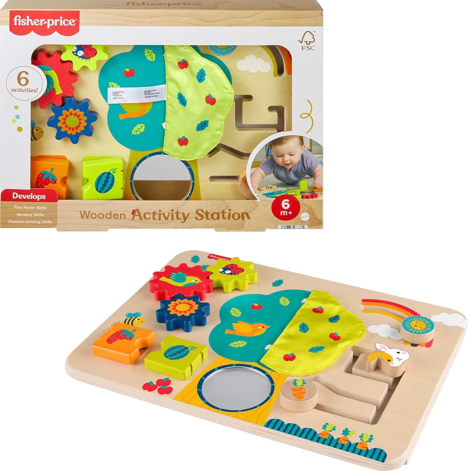 Fisher-Price Puinen Aktiviteettilauta/Busyboard