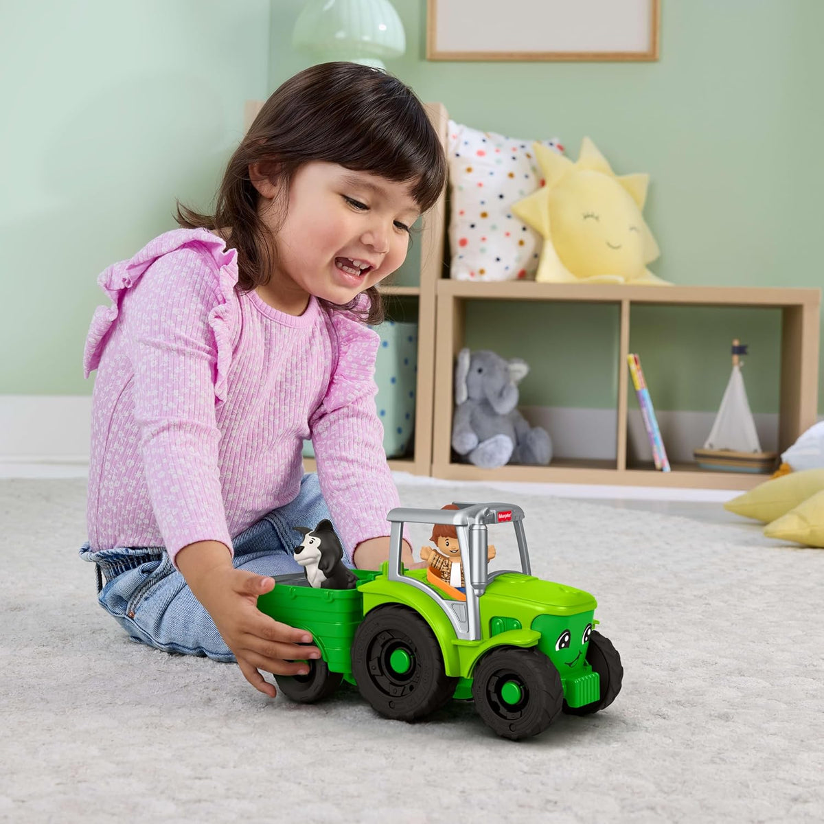 Fisher-Price Push And Play Traktori Peräkärryllä