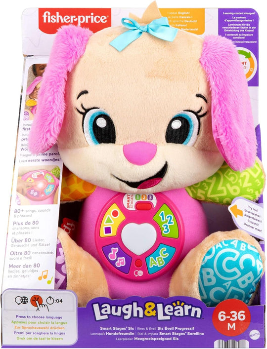 Fisher-Price Smart Stages Sis Puppy Opetellaan Sanoja Pehmolelu