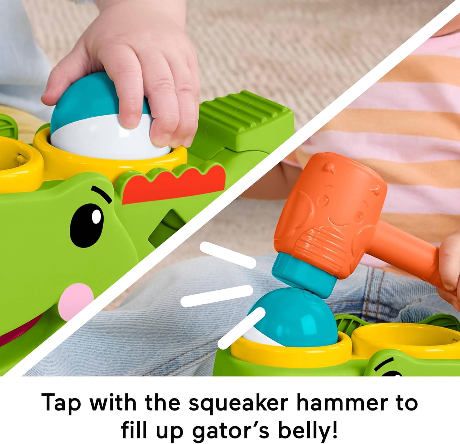 Fisher-Price Tap & Roll Alligator Aktiviteettilelu 