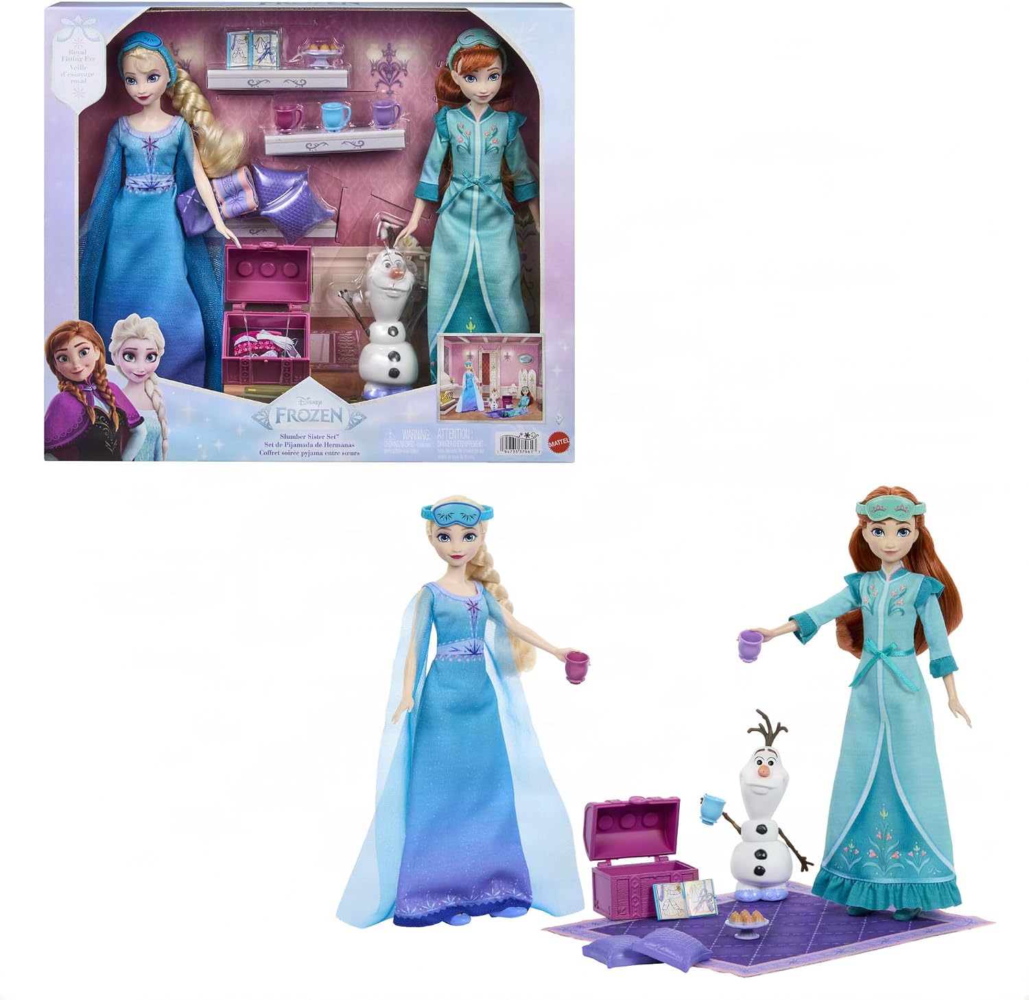 Frozen Elsa Ja Anna Yökyläily Leikkisetti