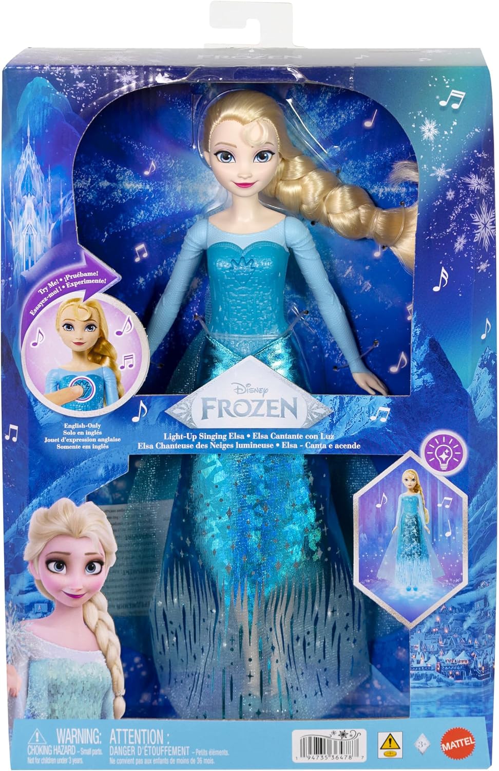 Frozen Elsa Laulava Nukke Valoilla Ja Äänillä