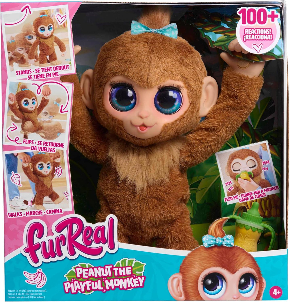 FurReal Peanut The Playful Monkey- Interaktiivinen Apina 40 cm