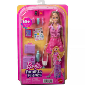Barbie Family & Friends Adventure Malibu Nukke ja Matkustustarvikkeet