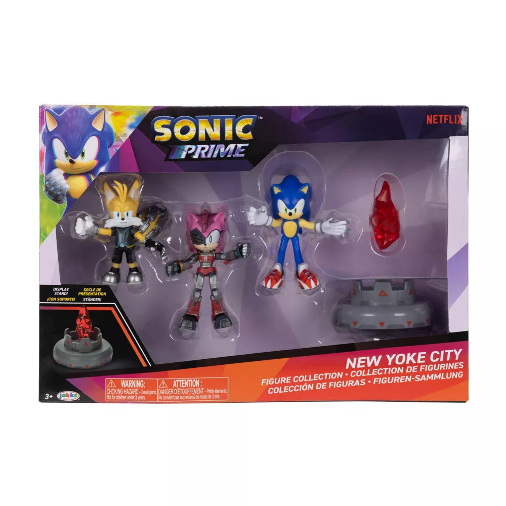 Sonic Prime Hahmopakkaus 3 Figuuria