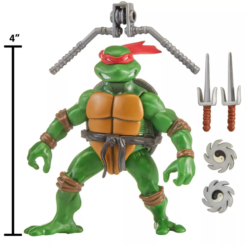 Teini-ikäiset Mutanttininjakilpikonnat Classic Raphael 12cm Turtles Figuuri ja Varusteet