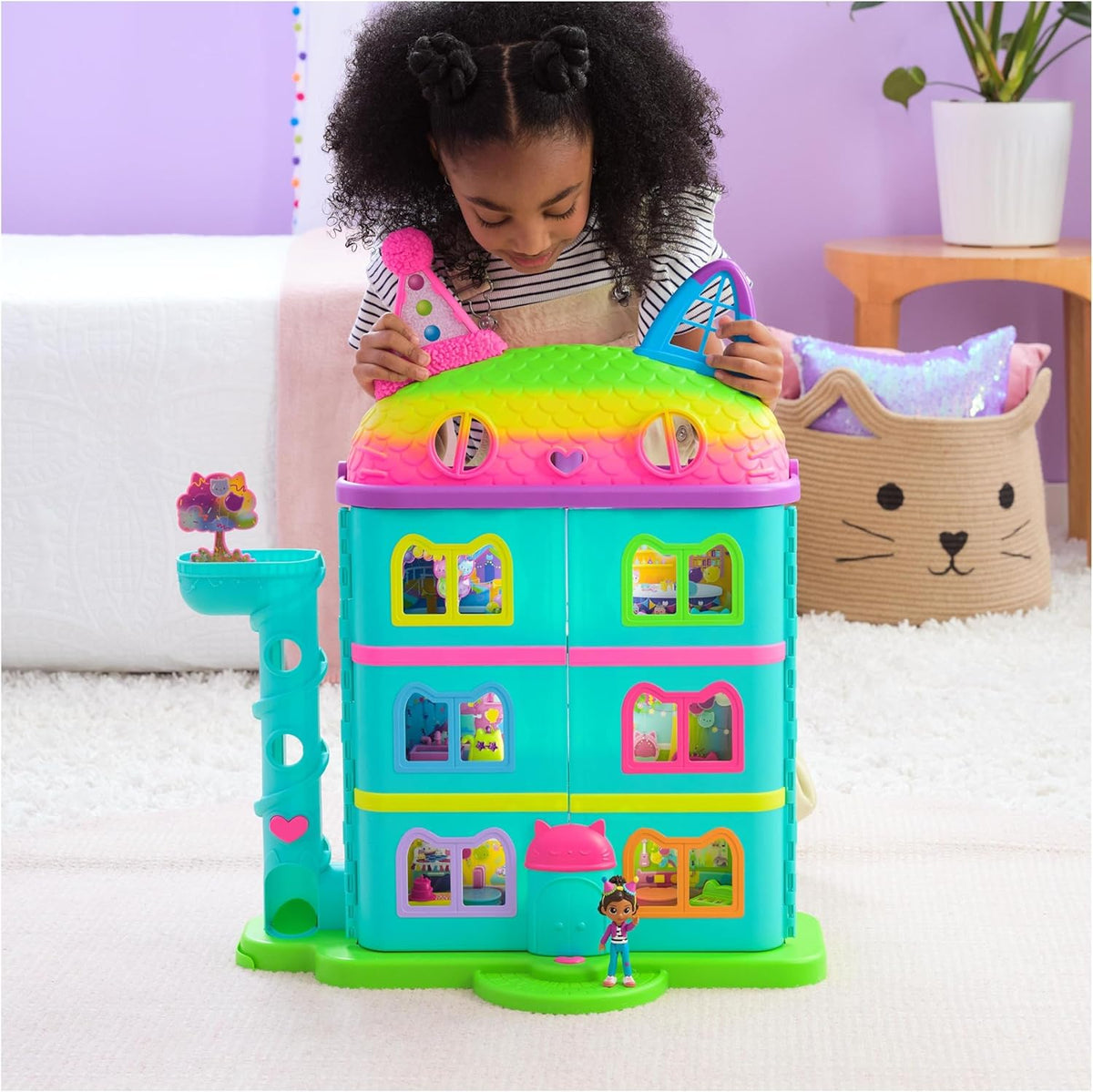 Gabby's Dollhouse Celebration Purrrrfect Dollhouse, Gabby Party Nukketalo