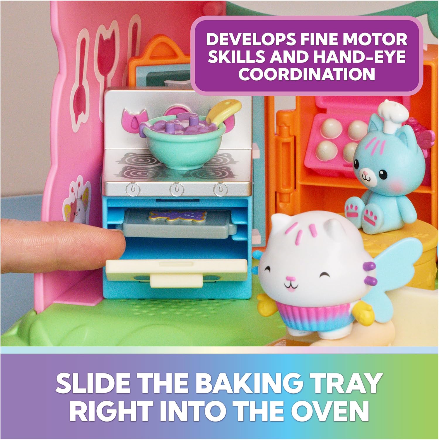 Gabby's Dollhouse Fairylandia Cakey Cats Fairy Kitchen Set