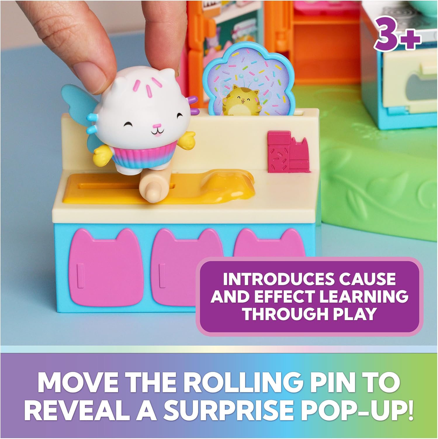 Gabby's Dollhouse Fairylandia Cakey Cats Fairy Kitchen Set